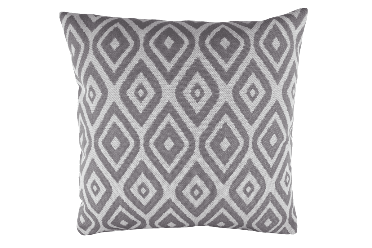 Kuviollinen terassityyny 45x45cm - harmaa