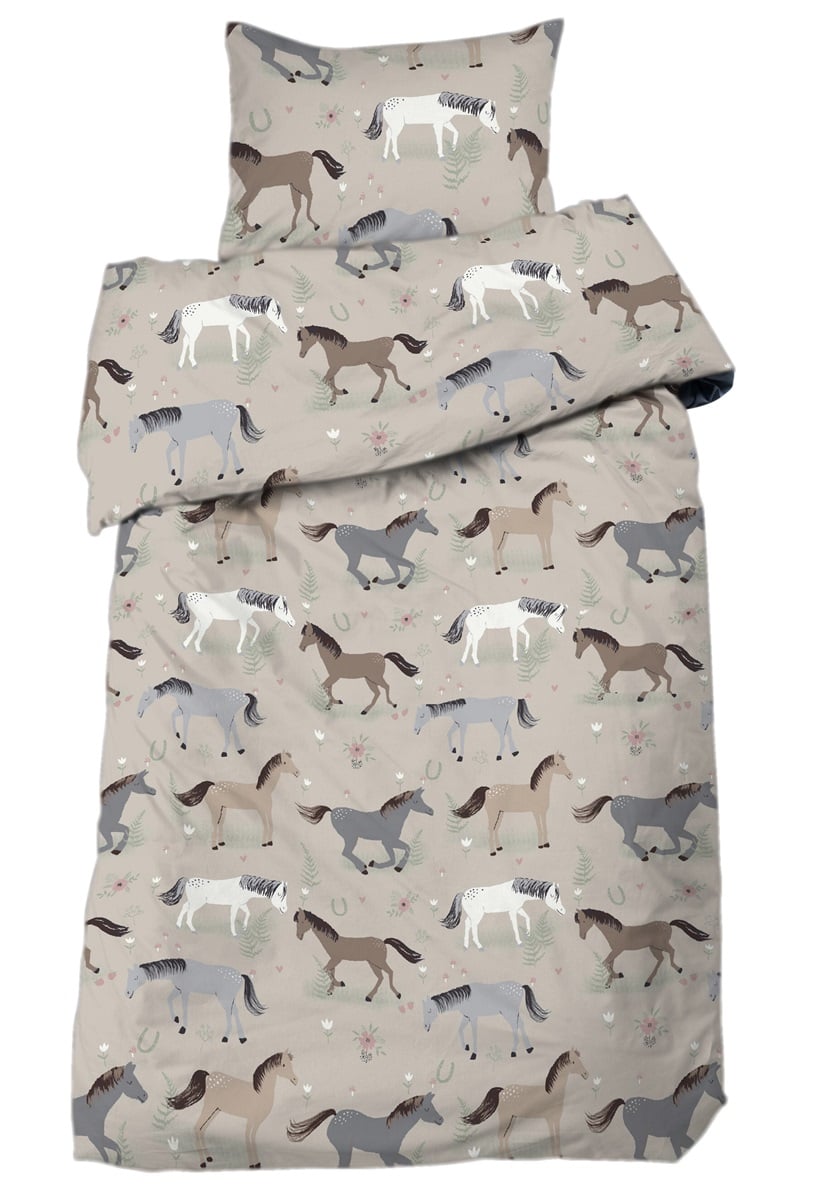 Pussilakanasetti Hevoset 150x210cm