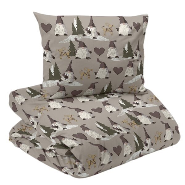 Pussilakanasetti Tonttu 150x210xm - harmaa