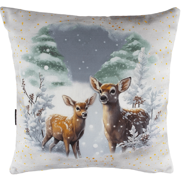 Joulutyyny: Peurat 45x45cm