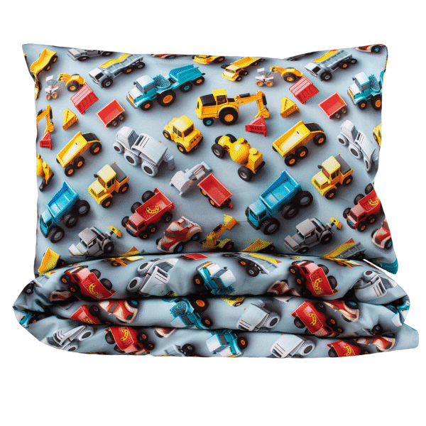 Lasten pussilakanasetti Pikkuautot 120x160cm