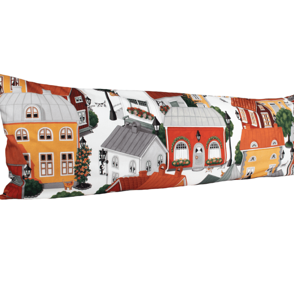 Vartalotyynynpäällinen Onnenkylä 45x145cm - oranssi