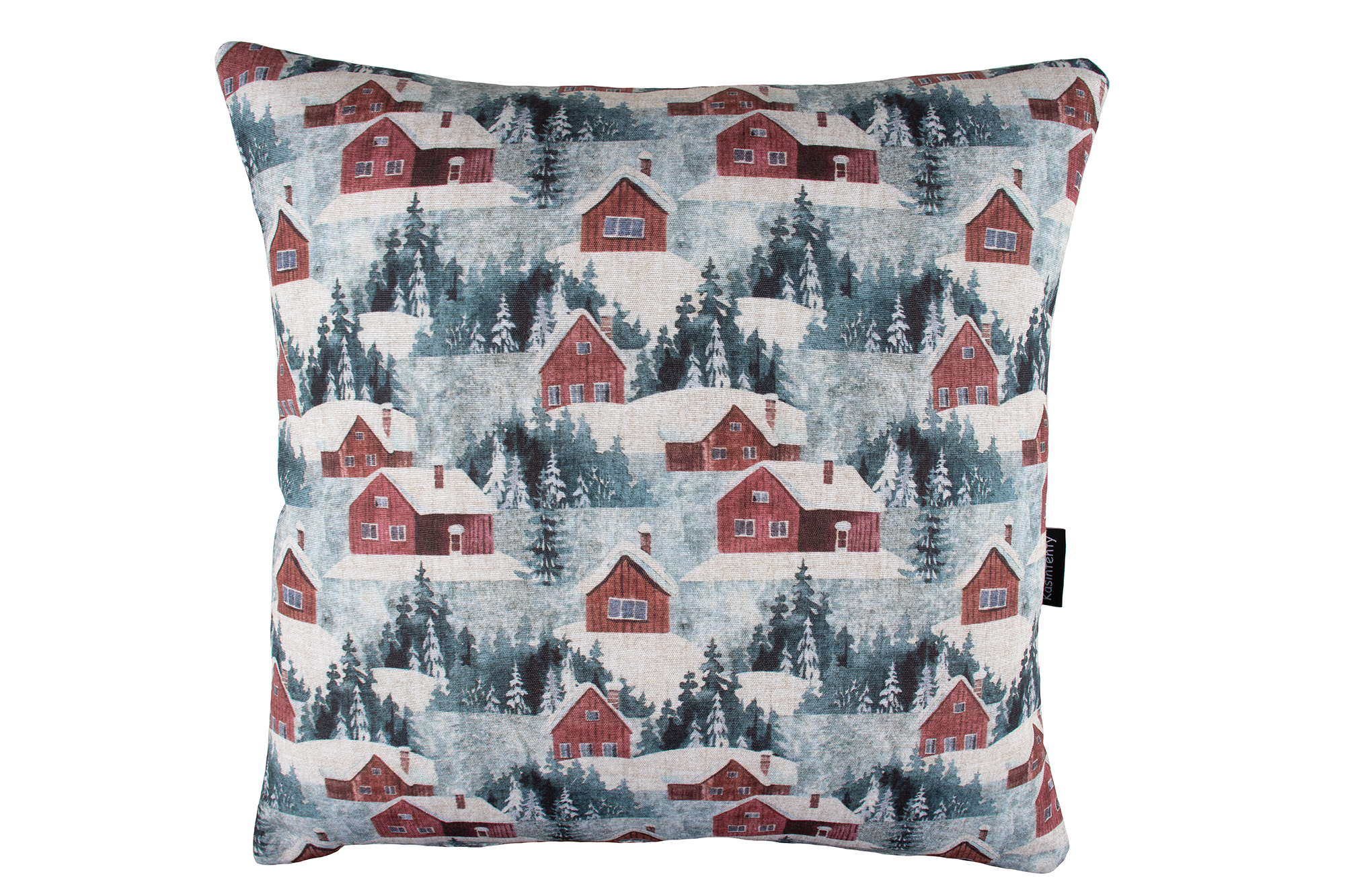 Koristetyyny Talviset maalaistalot 45x45cm