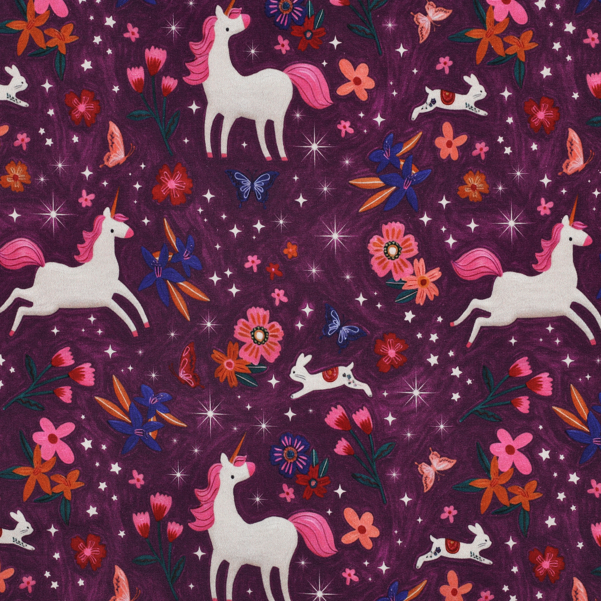 Trikookangas: Yksisarviset - violetti