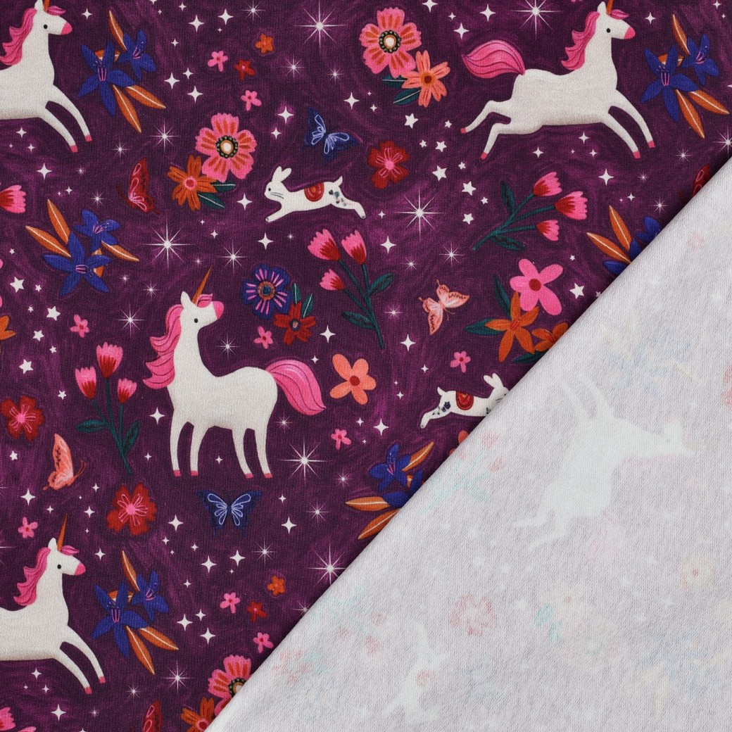 Trikookangas: Yksisarviset - violetti